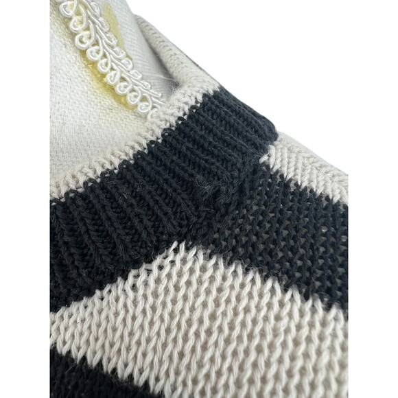 Brunello Cucinelli Wide Striped Crewneck Sequin Embellished Sweater w/ Monili - Picture 10 of 16